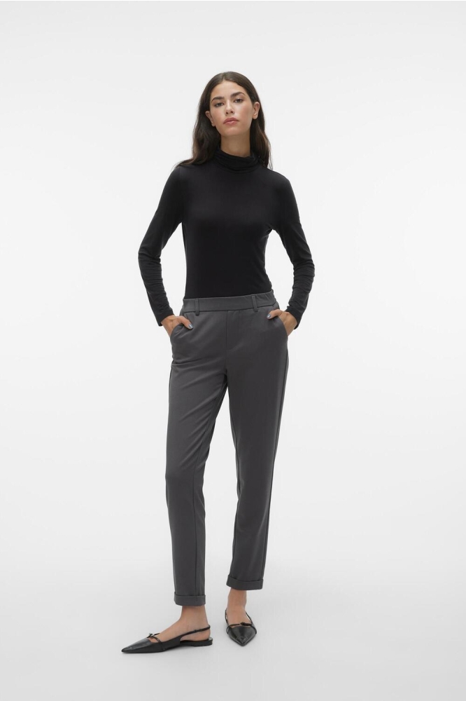 VMMAYA MW LOOSE SOLID PANT NOOS 10225280 Grey Pinstripe